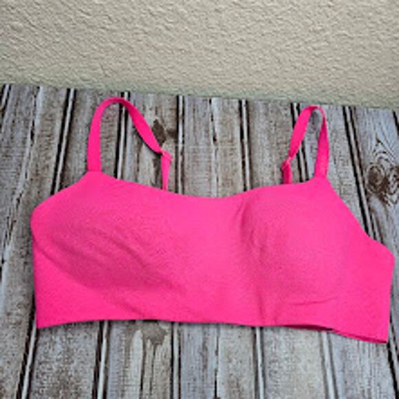 Smoothez lace bra-ish wireless bralette hot pink seamless Women's size small - Picture 1 of 7